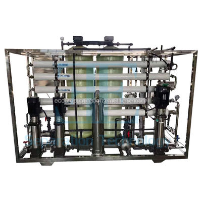 المياه النقية الصناعية مرشح المياه التناضح العكسي 1m3 / H-200m3 / H 300 كجم الوزن
