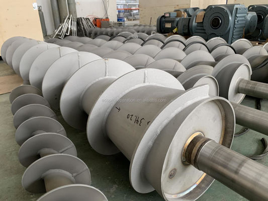 المزارع آلة إزالة المياه من المطبخ المسمار 12000L / H المطبخ المسمار معالجة مياه الصرف الصحي