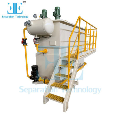 Ecopro 5m3/H Dissolved Air Flotation DAF Machine with 0.55kw Air Compressor and 3kw Dissolved Pump Power for Industrial Wastewater Treatment
